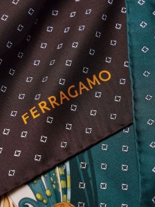 Ferragamo Madras-print silk foulard - Img 3