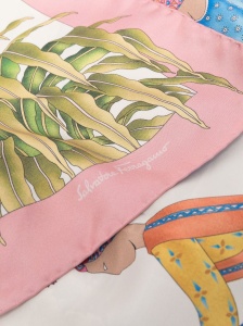 Ferragamo Printed silk scarf - Img 2