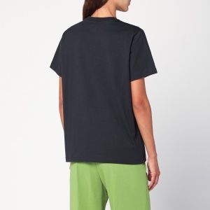 GANNI Dark grey Rose T-shirt - Img 2