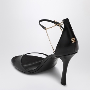 Givenchy 4G Liquid 95 sandals in black leather - Img 2