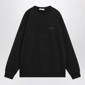 Givenchy Black crew neck cotton sweatshirt