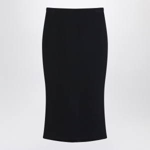 Givenchy Black midi skirt with pleats on the back