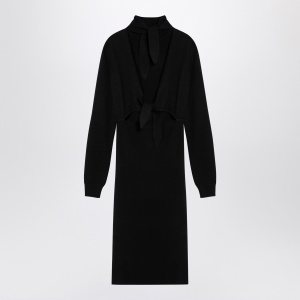 Givenchy Black wool-blend turtleneck dress - Img 2