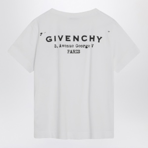 Givenchy White cotton T-shirt with logo - Img 2