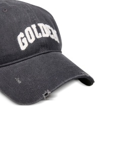 Golden Goose cotton baseball cap with a lived-in finish - Img 3