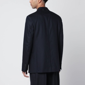 Golden Goose Navy blue pinstripe double-breasted jacket - Img 2