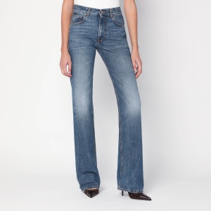 HAIKURE Blue washed-effect Star jeans