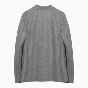 Harris Wharf London Light grey single-breasted cotton jacket - Img 2