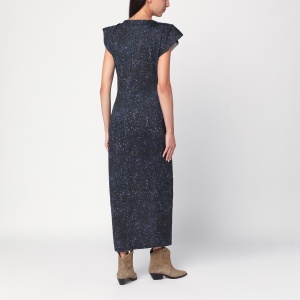 ISABEL MARANT Mid-length dress with midnight blue print - Img 2