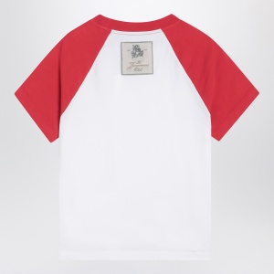 JACQUEMUS Baseball white/red T-shirt - Img 2