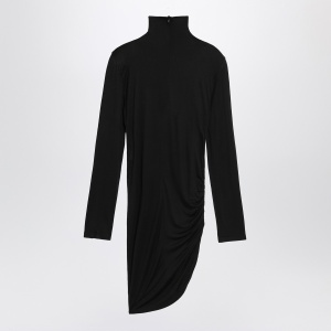 JACQUEMUS Black draped Spallina dress - Img 2