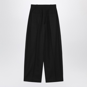 JACQUEMUS Black wide pleated trousers - Img 2