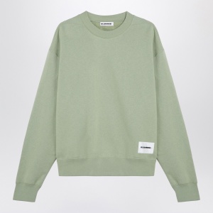 Jil Sander Apple green cotton crew-neck sweatshirt