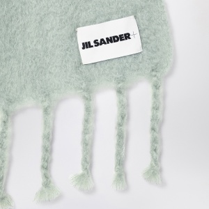 Jil Sander Pale green mohair blend scarf - Img 2