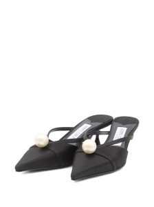 Jimmy Choo 50mm Sana pearl-embellished mules - Img 4