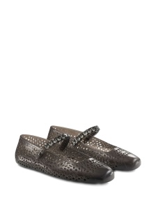 Jimmy Choo The Jelly Ballerina Flats with Crystal Embellishment - Img 3
