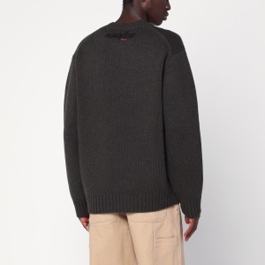 Kenzo x Futura 2000 sweater in khaki wool - Img 2