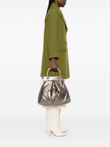 La Milanesa Bamboo-handle quilted tote bag - Img 4