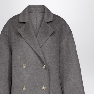 LouLou De Saison Borneo Lds grey melange coat - Img 2