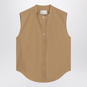 LouLou De Saison Sleeveless shirt in sand colour