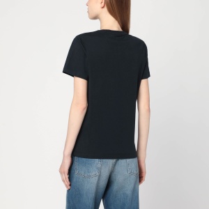 Maison Kitsuné Anthracite grey cotton T-shirt - Img 2