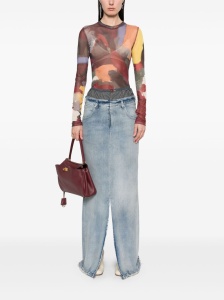 Maison Margiela Maxi denim cotton skirt - Img 2