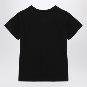 MM6 Maison Margiela Black T-shirt with Numeric Signature - Img 2