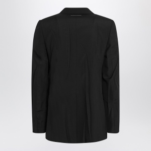 MM6 Maison Margiela Black wool-blend jacket - Img 2