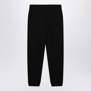 Moncler Black cotton jogging pants