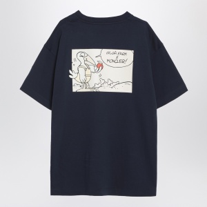 Moncler Genius Blue cotton t-shirt - Img 2