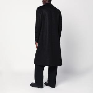 NAMACHEKO Black single-breasted wool coat - Img 2