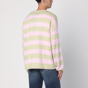 New Amsterdam Surf Association Light green/pink striped jumper - Img 2