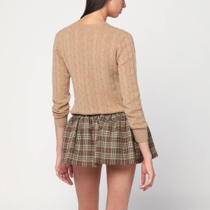 Polo Ralph Lauren Beige cable-knit sweater in wool and cashmere - Img 2