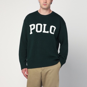 Polo Ralph Lauren Dark green Big-Fit sweater with inlaid logo