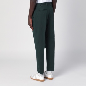 PT Torino Dark green cotton trousers - Img 2
