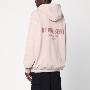 Represent Dusty mauve oversized hooded sweatshirt - Img 2