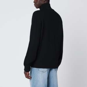 Roberto Collina Black wool zip cardigan - Img 2
