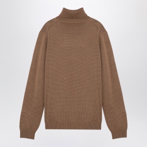 Roberto Collina Camel merino wool turtleneck pullover - Img 2