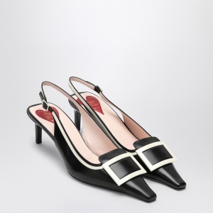 ROGER VIVIER Viv'' Canard leather slingback décolleté - Img 2
