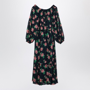 ROTATE Birger Christensen Dress with floral pattern in recycled polyester