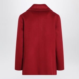 S Max Mara Short burgundy wool coat - Img 2