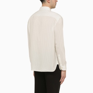 Saint Laurent Cassandre striped silk shirt - Img 2