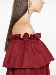 Saint Laurent ruffled cotton mini dress - Img 4