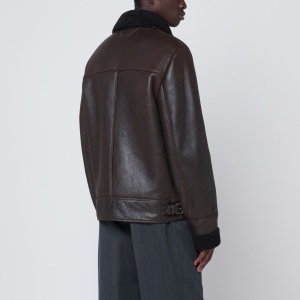 Salvatore Santoro Dark brown leather jacket - Img 2