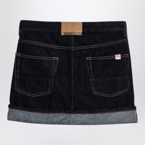 Semicouture Floriane miniskirt in dark denim - Img 2