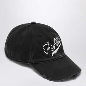 The Attico Vintage-effect black baseball cap - Img 2