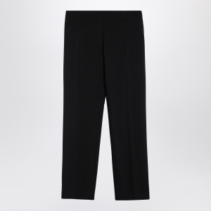 The Row Black wool trousers