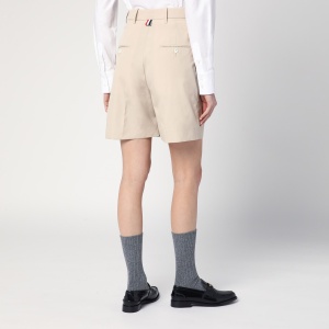 Thom Browne Khaki Bermuda shorts in cotton blend - Img 2
