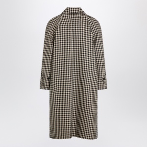 Valentino Coat with Vichy pattern in cotton and wool - Img 2