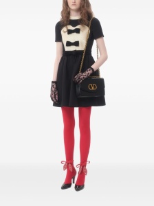 Valentino crepe couture short dress with bows - Img 4